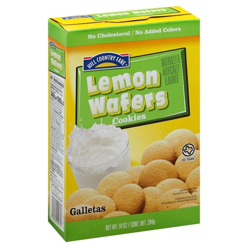 Hill Country Fare Lemon Wafer Cookies (10 Oz) From H-E-B - Instacart