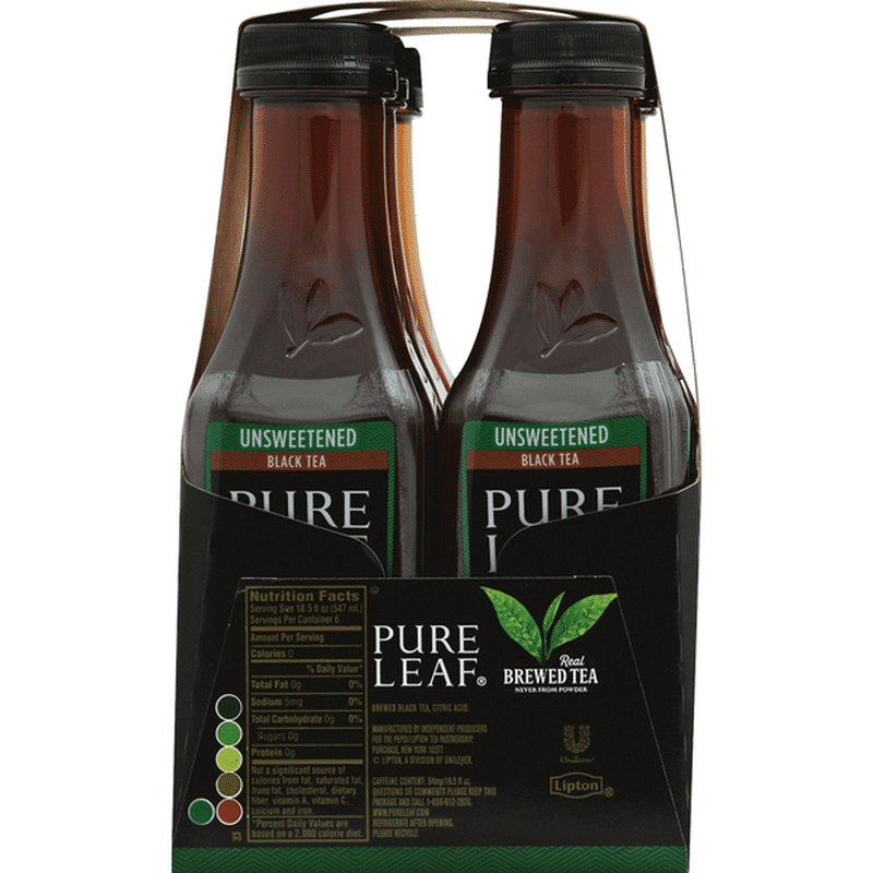 Pure Leaf Unsweetened Black Iced Tea (18.5 fl oz) Instacart