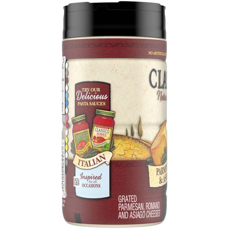 Classico Grated Parmesan, Romano and Asiago Cheese (8 oz) Instacart