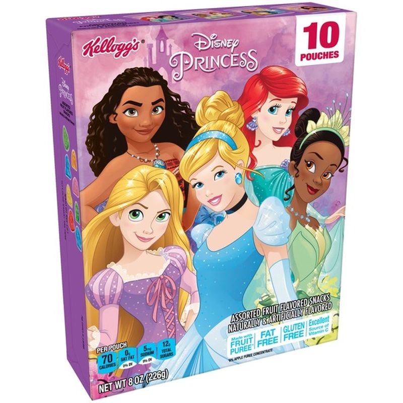 Kellogg's Fruit Snacks, Assorted, Disney Princess (10 each) - Instacart