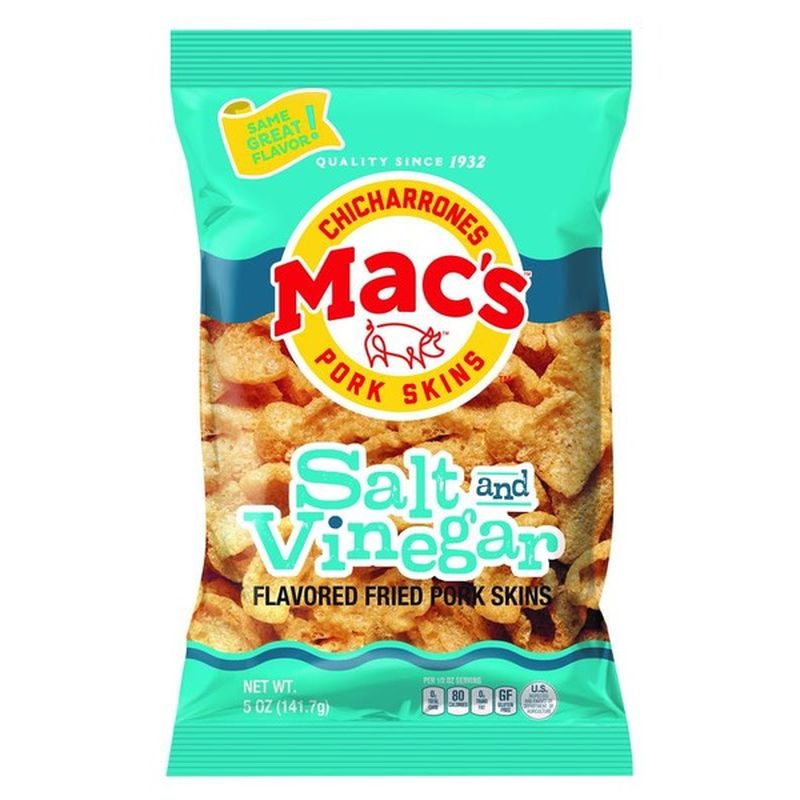 Mac's Salt and Vinegar Pork Skins (5 oz) Instacart