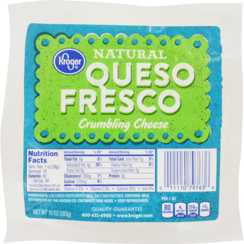 Kroger Queso Fresco Natural Crumbling Cheese (10 oz) Instacart