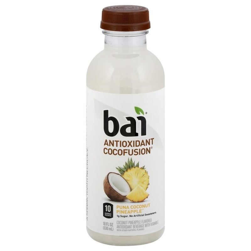 Bai Antioxidant Cocofusion Beverage Puna Coconut Pineapple (18 fl oz ...