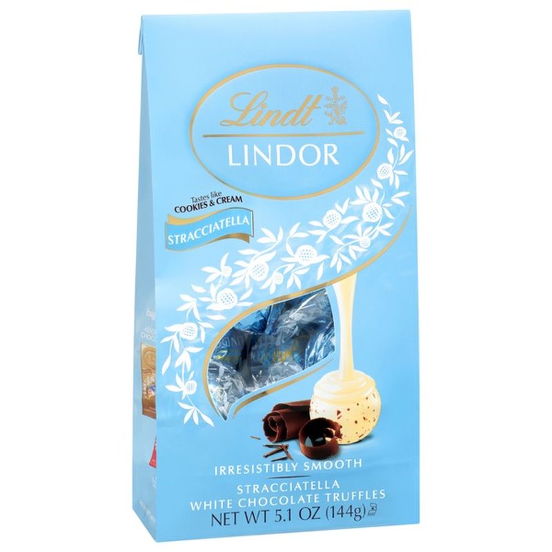 Lindt LINDOR Stracciatella White Chocolate Candy Truffles (5.1 oz ...