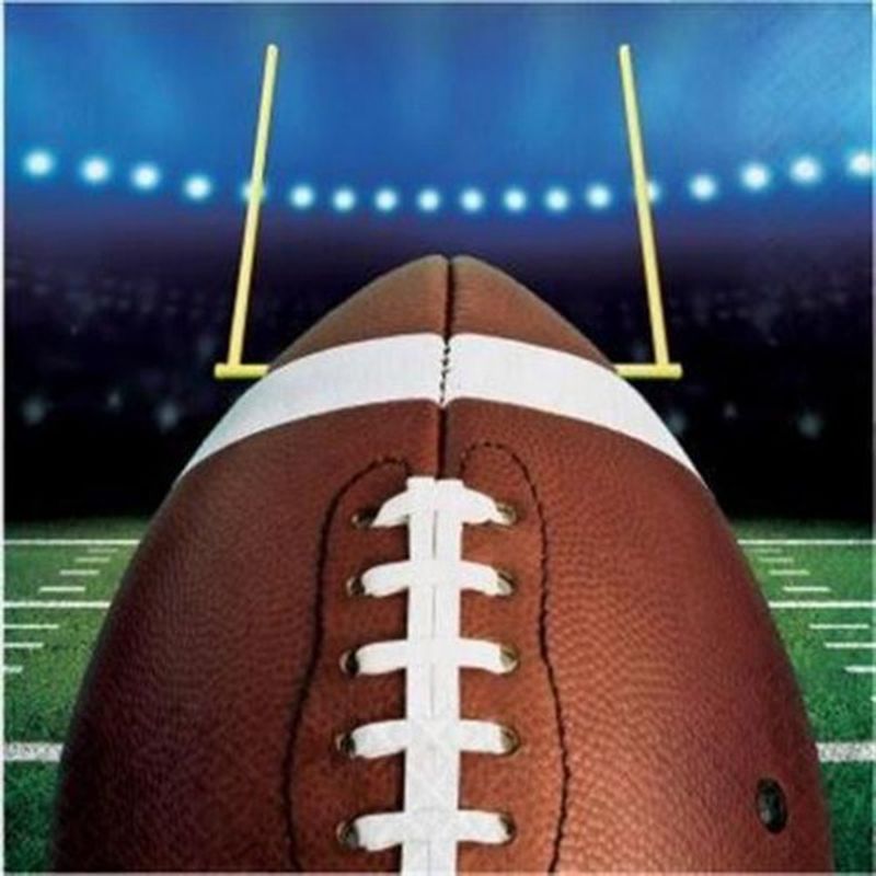 Hoffmaster 2 Ply Football Fever Luncheon Napkins