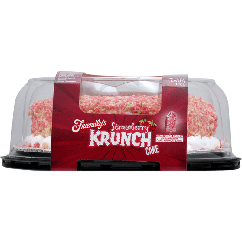 Friendly's Ice Cream Cake, Premium, Strawberry Krunch (40 ...