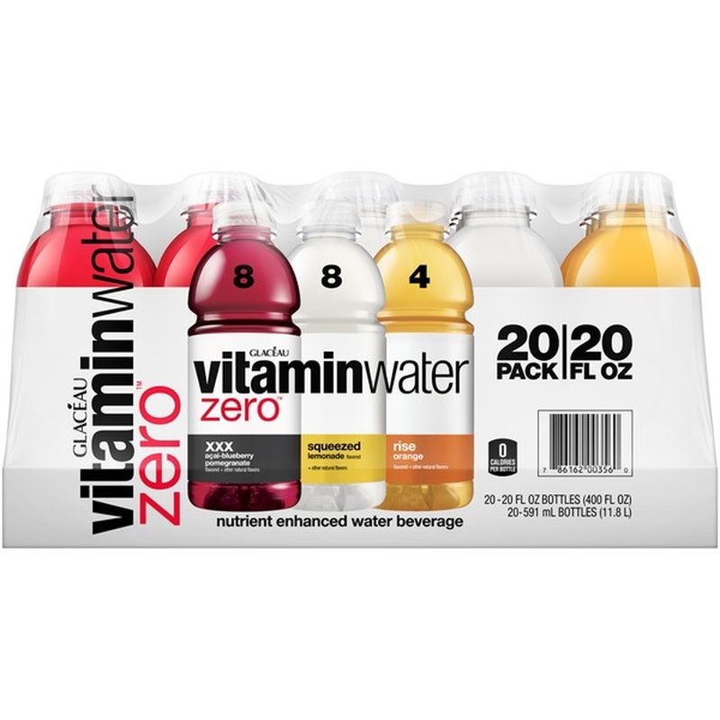 Glaceau Vitaminwater Zero Variety Pack Nutrient Enhanced