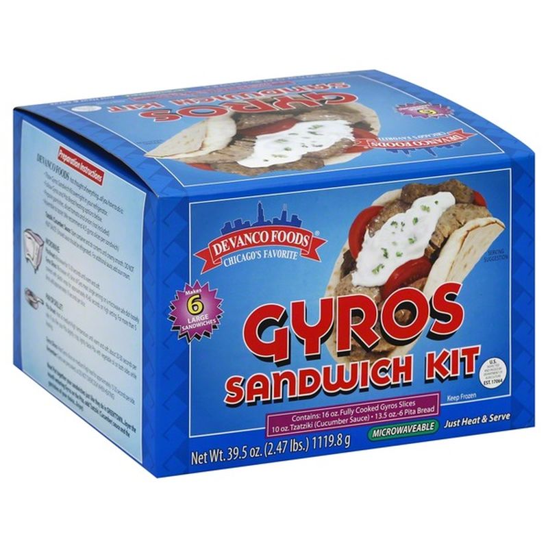 Devanco Foods Gyros Sandwich Kit