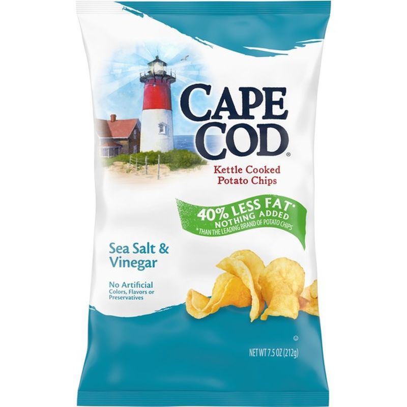 Cape Cod® Less Fat Sea Salt & Vinegar Kettle Cooked Chips (7.5 oz