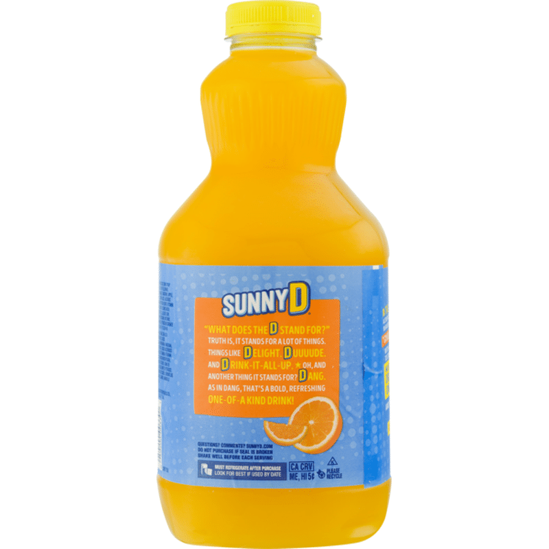 Sunny D Citrus Punch, Smooth Orange (64 Fl Oz) - Instacart