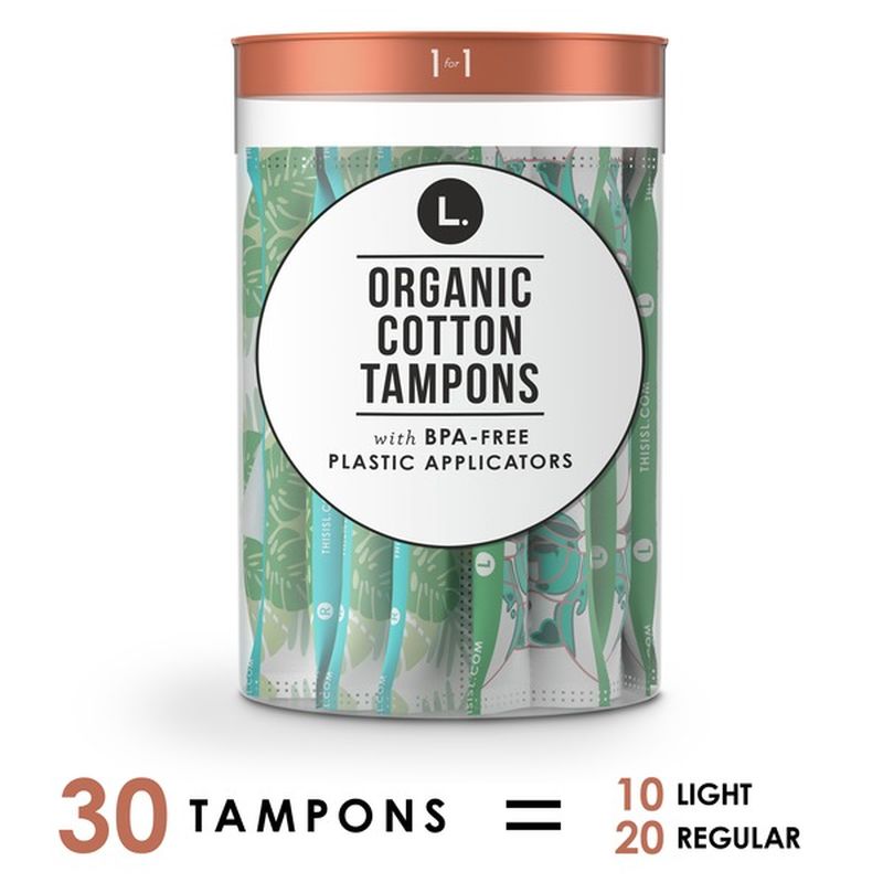 L. Tampons Light/Regular Absorbency Duo Pack (30 ct) Instacart