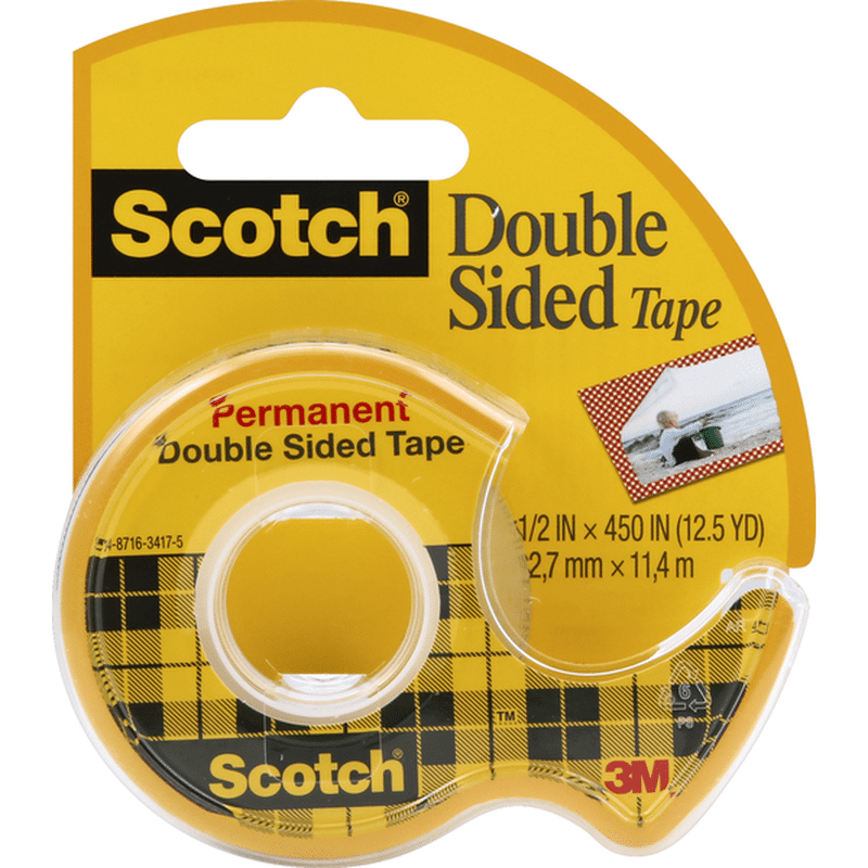 Scotch Tape Double Sided Permanent 1 Each Instacart