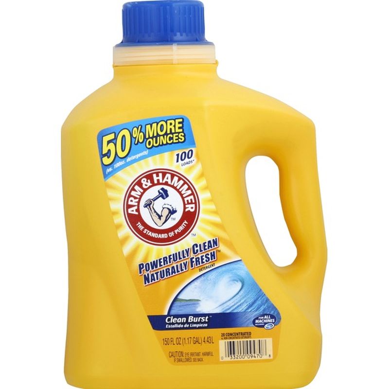 Arm & Hammer Detergent, Clean Burst (150 fl oz) Instacart