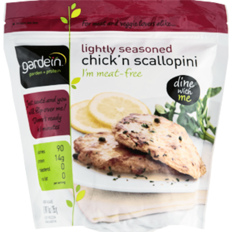 Gardein Lightly Seasoned Chick'n Scallopini (10 oz) from Rainbow