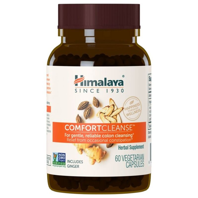 Himalaya Comfortcleanse Vegetarian Capsules Herbal Supplement