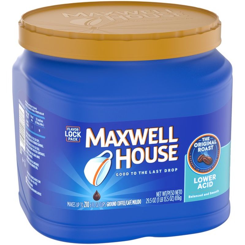 Maxwell House Lower Acid Original Medium Roast Ground Coffee (29.5 oz