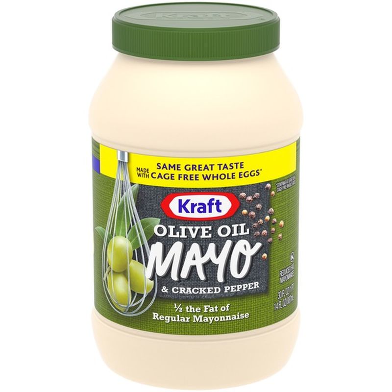 Kraft Mayo Olive Oil with Cracked Pepper Reduced Fat Mayonnaise (887 ml