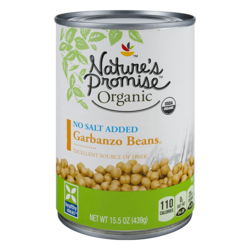 Nature's Promise Organic No Salt Added Garbanzo Beans (15.5 oz) Instacart