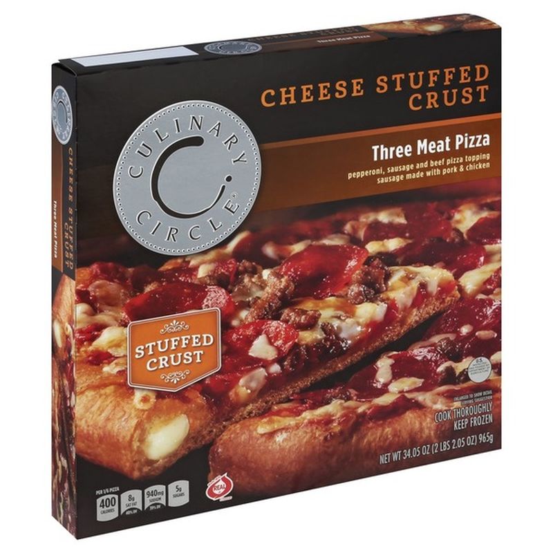 Culinary Circle Pizza, Cheese Stuffed Crust, Three Meat (32.8 oz