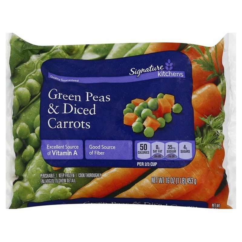 Signature Kitchens Green Peas & Diced Carrots (16 oz) from Safeway