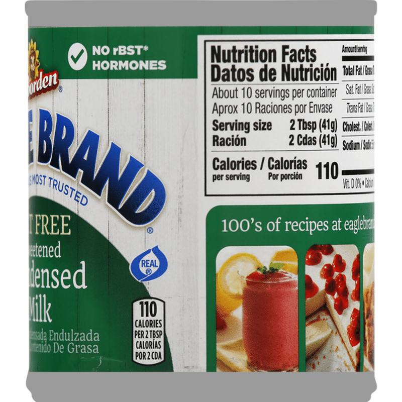Eagle Brand Condensed Milk, Sweetened, Fat Free, Can (14 oz) from