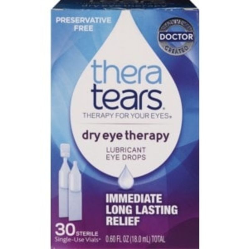 Thera Tears Dry Eye Therapy Lubricant Eye Drops SingleUse Vials (0.65