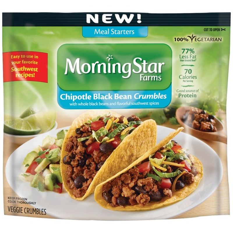 Morning Star Farms Meal Starters Chipotle Black Bean Crumbles Veggie