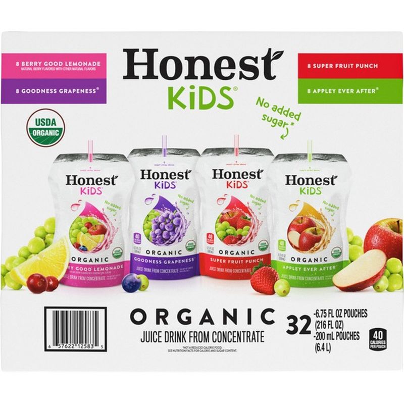 Honest Kids Variety Pack Organic Fruit Juice Drink (6.75 fl oz) Instacart