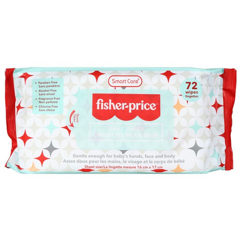 Smart Care Fisher Price Baby Wipes 72 Ct Delivery Or Pickup Near Me Instacart