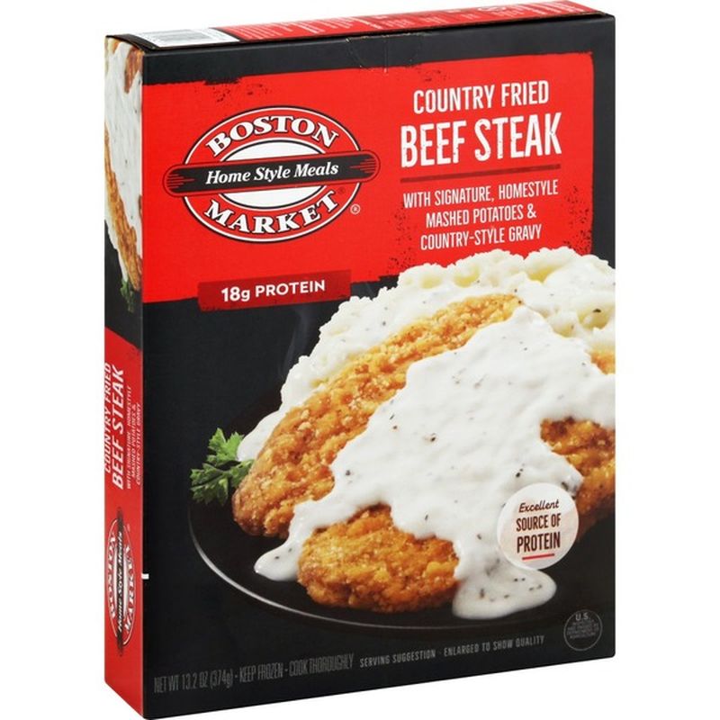 Boston Market Beef Steak, Country Fried (13.2 oz) - Instacart