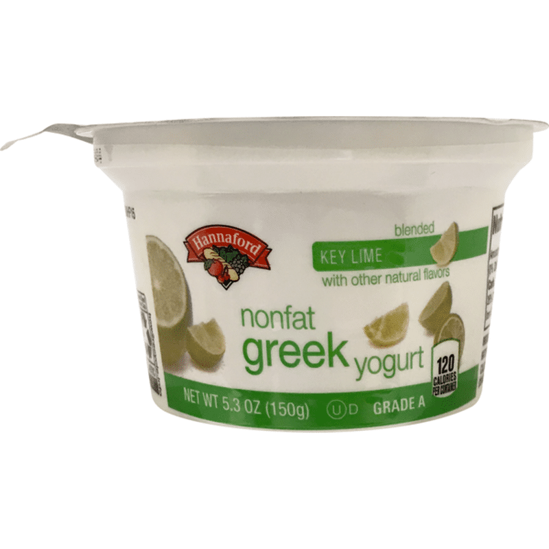 Hannaford Greek Nonfat Key Lime Yogurt (5.3 oz) Instacart