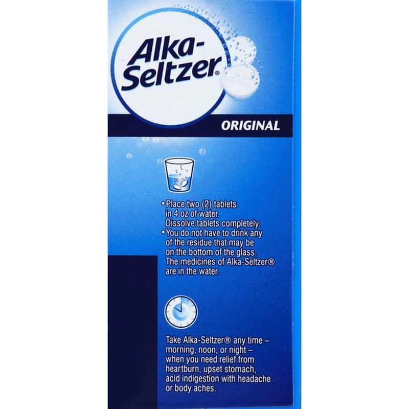 Alka-Seltzer Antacid/Analgesic, Original, Effervescent Tablets (36 Each ...