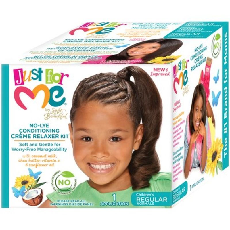Just for Me NoLye Conditioning Creme Relaxer Kit Children's Regular