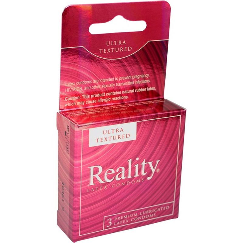 Reality Ultra Textured Latex Condoms Premium Lubricated