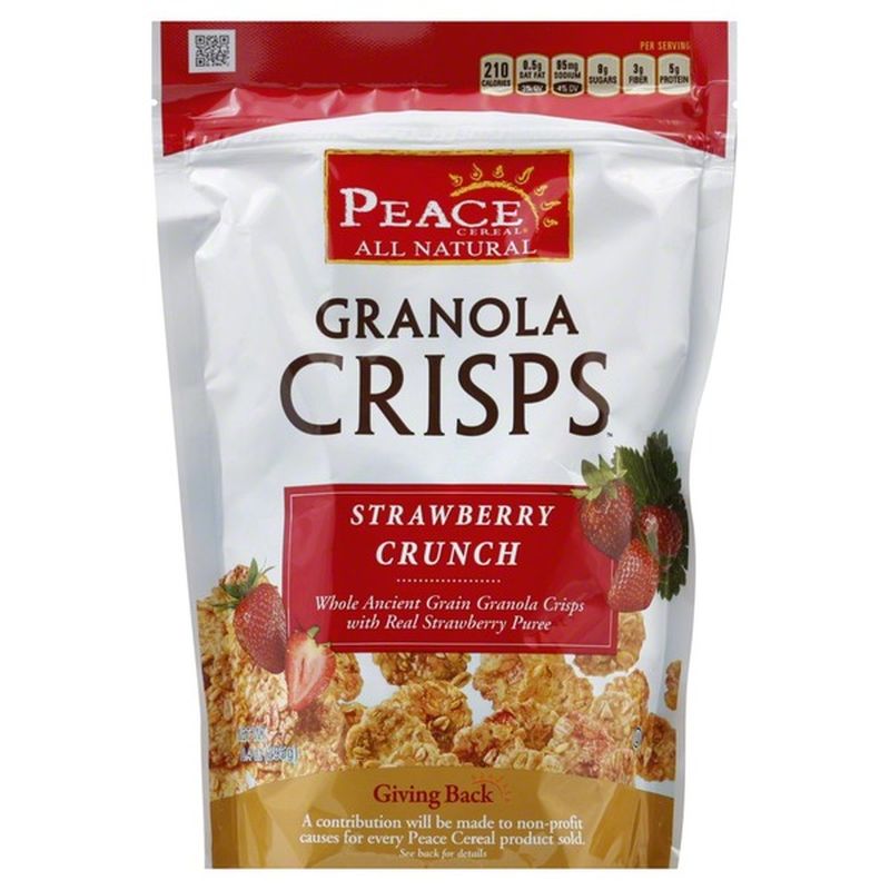 Peace Cereal Granola Crisps, Strawberry Crunch (10.4 oz) Instacart