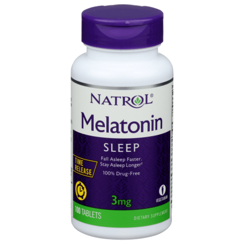 Natrol Melatonin, Time Release, 3 mg, Tablets (100 each) - Instacart