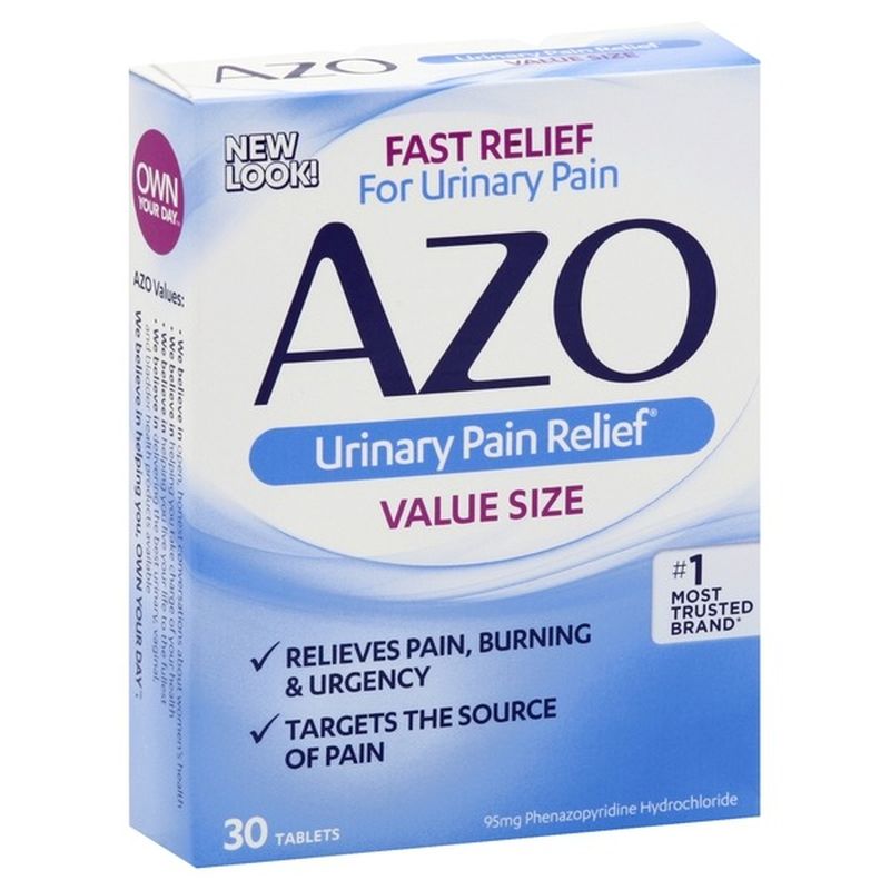 AZO Urinary Pain Relief Value Size (30 ct) Instacart