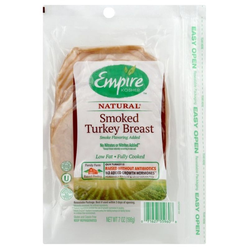 Empire Kosher Turkey Breast, Smoked, Classic (7 oz) Instacart