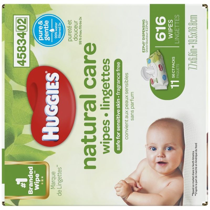 huggies natural care wipes 616