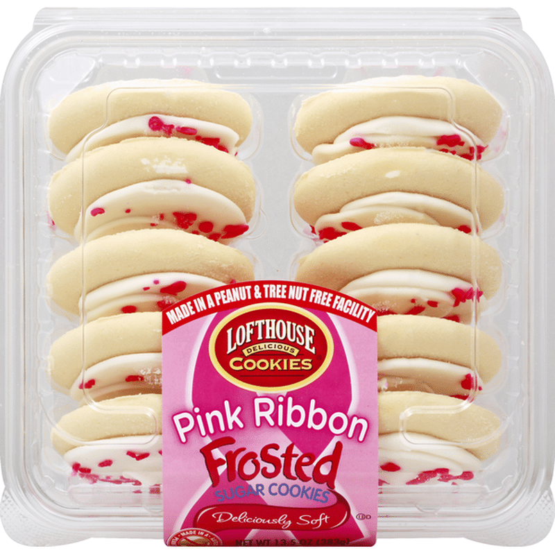 Lofthouse Pink Ribbon Frosted Sugar Cookies (13.5 oz) - Instacart