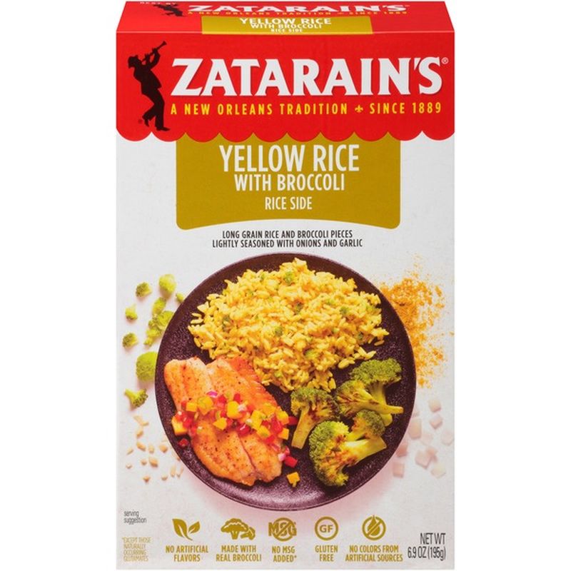 Zatarain's Yellow Rice with Broccoli Rice Side