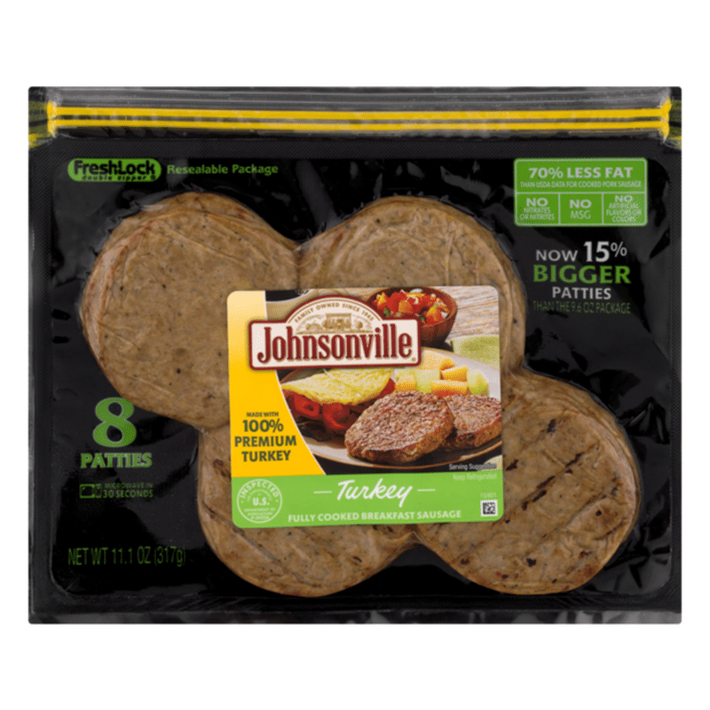 Johnsonville Fully Cooked Breakfast Sausage Turkey (11.1 oz) Instacart