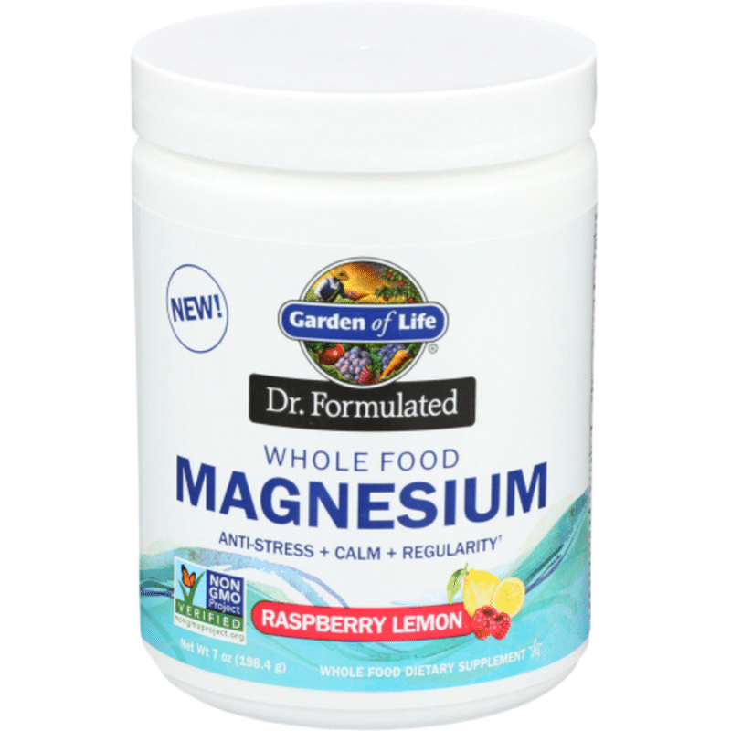 Garden of Life Magnesium, Whole Food, Raspberry Lemon (7 oz) from