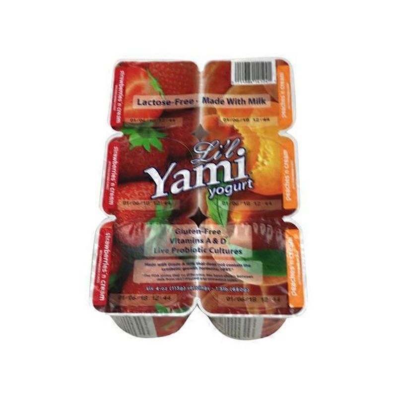 Yami Yogurt, Strawberry Cream/Peach Cream (6 oz) Delivery or Pickup