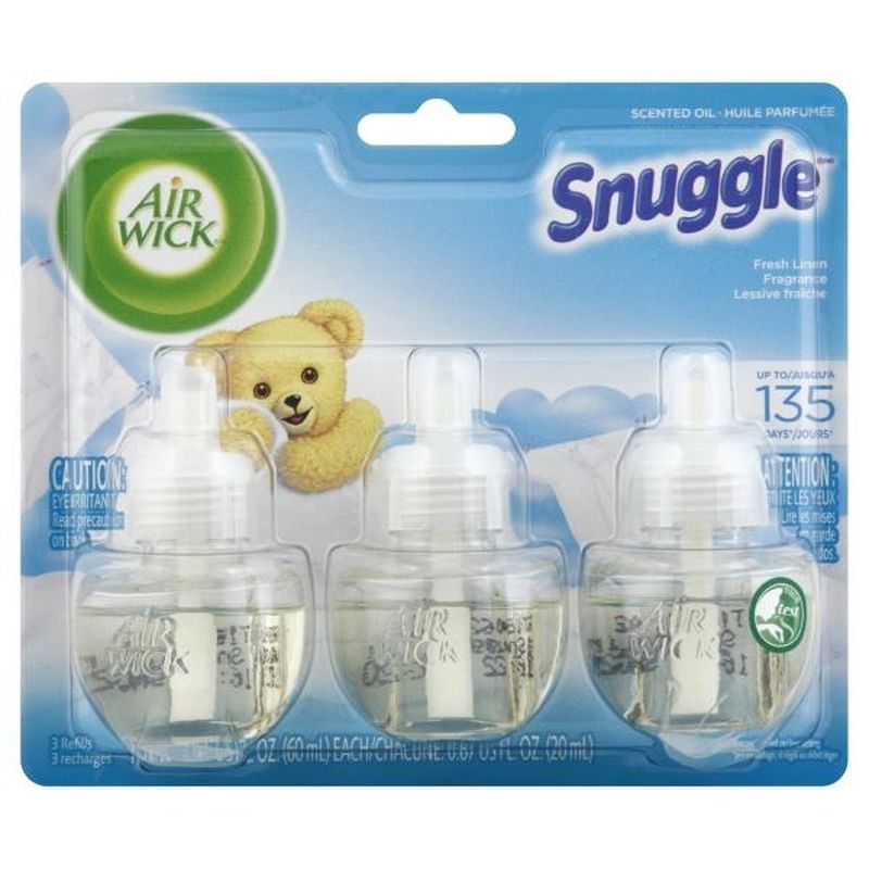 Air Wick Snuggle Scented Oil Refills Fresh Linen (0.67 fl oz) from