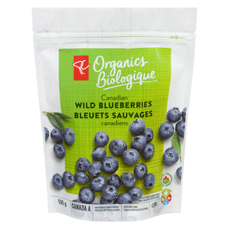 President's Choice Organic Wild Blueberries (600 g) - Instacart