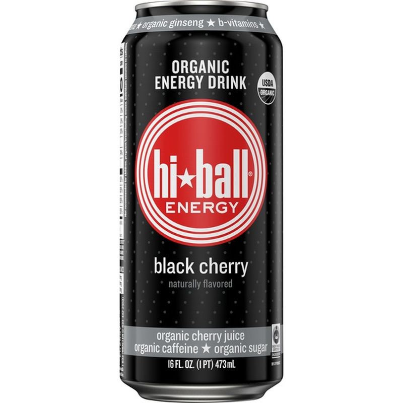 Hiball Energy Black Cherry Organic Energy Drink 16 Oz Instacart