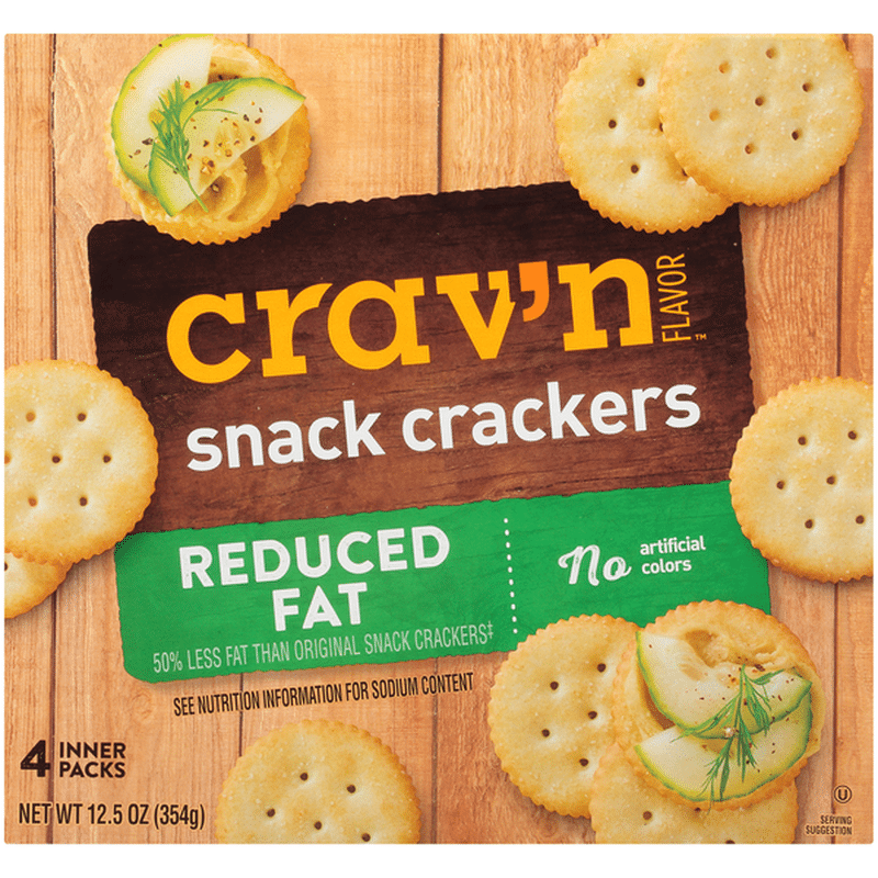Crav'n Flavor Reduced Fat Snack Crackers (12.5 oz) - Instacart