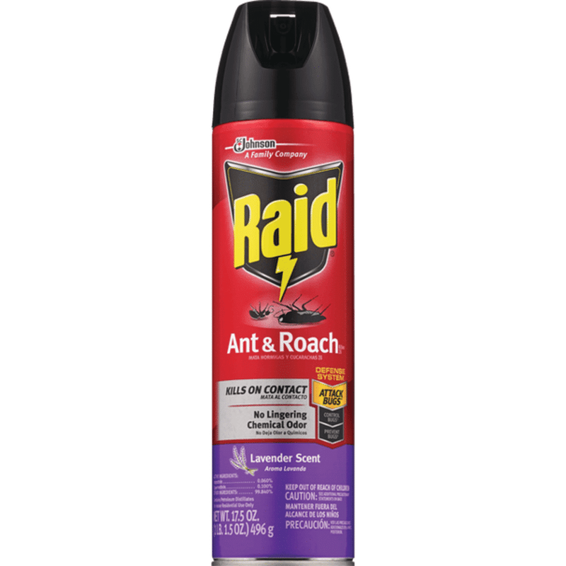 Raid Ant & Roach Killer, Lavender Scent (17.5 fl oz) from CVS Pharmacy ...