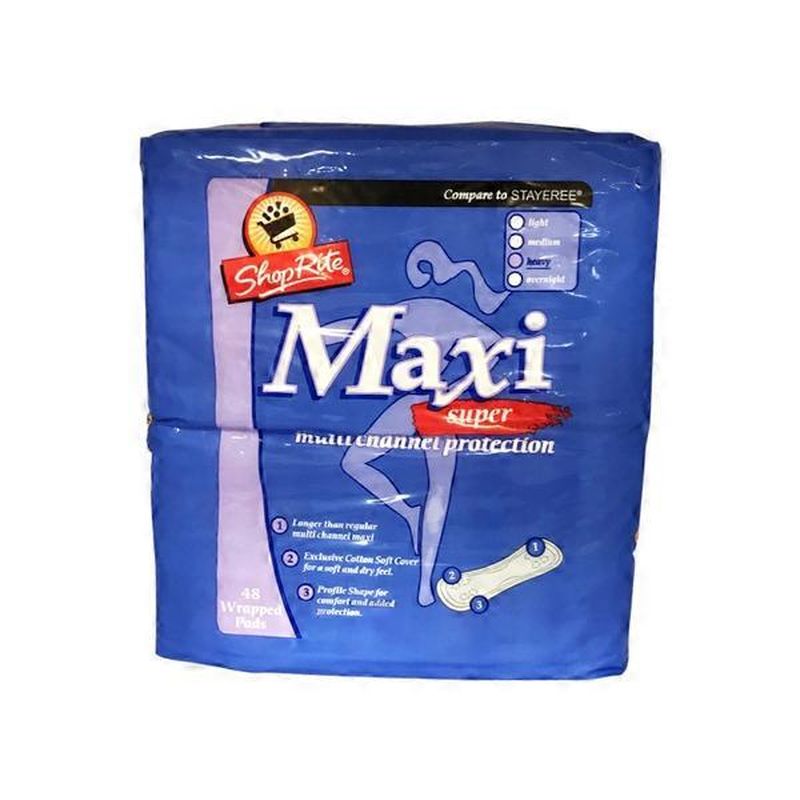 ShopRite Super Heavy Maxi Pads (100 ct) Instacart